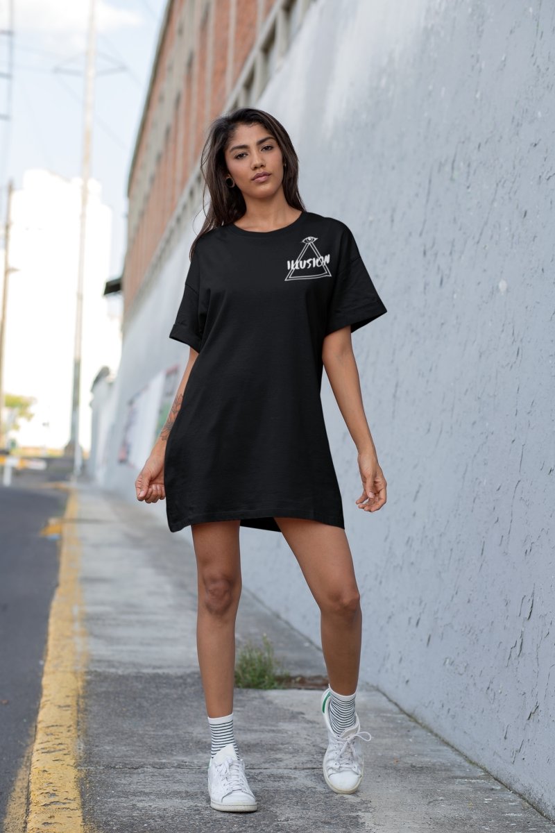 Free Yourself Classic Long Tee - BLACK - Illusion Apparel Co.